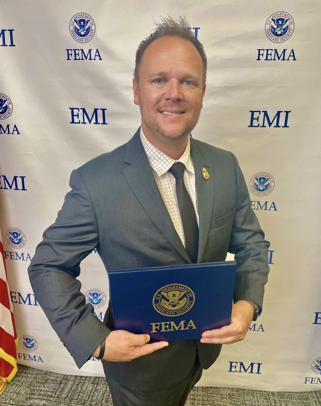 Corey Dierdorff, MPIO, founder of Hey Cass, at FEMA's Emergency Management Institute
